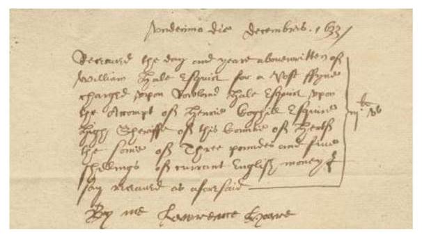 Source: London Goldsmith receipt (1633) - https://ebrary.net/445/economics/precious_metal_deposits_goldsmiths