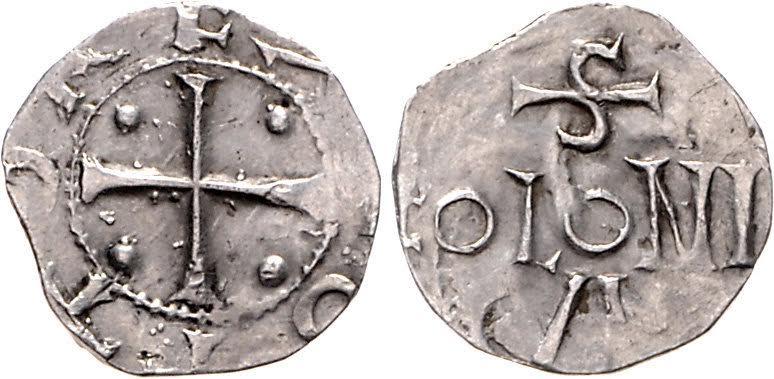 Denar/Pfennig Ottona I. 1.79 g. srebro, ok. 21 mm.