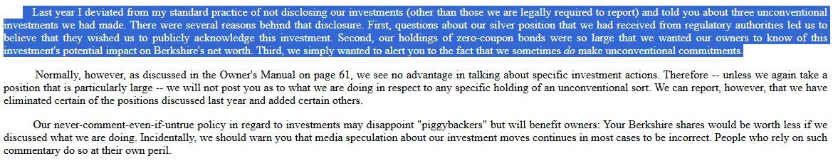 Powyższe w oryginale. Źródło: https://www.berkshirehathaway.com/letters/1998htm.html