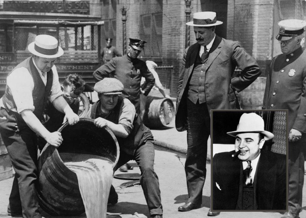 Source: https://slate.com/news-and-politics/2015/12/prohibition-history-how-the-ban-on-booze-produced-the-modern-american-right.html / https://godfather.fandom.com/wiki/Al_Capone.